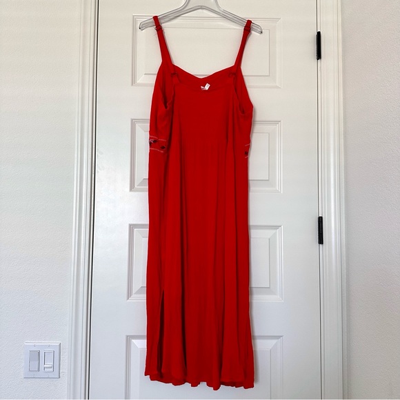 EUC Xhilaration Red Embroidered Boho Midi Dress [Size: 2X] - Picture 5 of 12